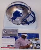 Barry Sanders Autographed Hand Signed Lions Throwback Mini Helmet - PSA/DNA