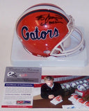 Steve Spurrier Autographed Hand Signed Florida Gators Mini Helmet - PSA/DNA