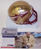 Bobby Bowden Autographed Hand Signed Florida State Seminoles Mini Helmet - PSA/DNA