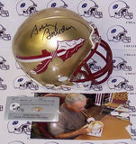 Bobby Bowden Autographed Hand Signed Florida State Seminoles Mini Helmet