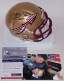 Jameis Winston Autographed Hand Signed Florida State Seminoles Speed Mini Helmet - PSA/DNA