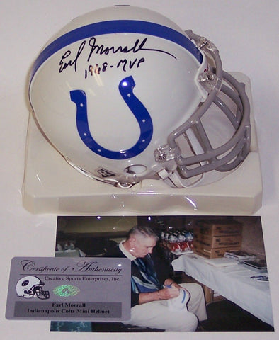 Earl Morrall Autographed Hand Signed Baltimore Colts Mini Authentic Helmet - PSA/DNA