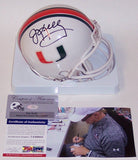 Jim Kelly Autographed Hand Signed Miami Hurricanes Mini Helmet - PSA/DNA