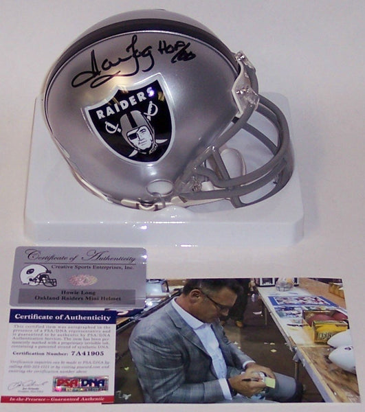 Howie Long Autographed Hand Signed Raiders Mini Helmet - PSA/DNA