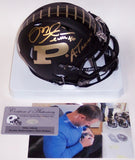 Mike Alstott Autographed Hand Signed Matte Black Purdue Boilermakers Speed Mini Helmet - PSA/DNA