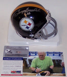 Terry Bradshaw Autographed Hand Signed Steelers Throwback Mini Helmet - PSA/DNA