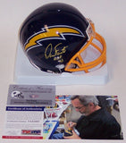 Dan Fouts Autographed Hand Signed San Diego Chargers Throwback Mini Helmet - PSA/DNA