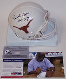 Earl Campbell Autographed Hand Signed Texas Longhorns Mini Helmet - PSA/DNA
