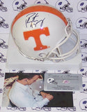 Peyton Manning Hand Signed Tennessee Volunteers Mini Helmet - PSA/DNA