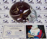 Sammy Baugh Hand Signed Washington Redskins Mini Helmet - PSA/DNA