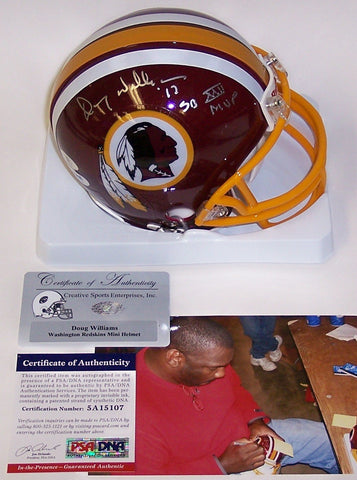 Doug Williams Autographed Hand Signed Redskins Mini Helmet - PSA/DNA