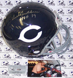 Dick Butkus Hand Signed Chicago Bears Throwback Authentic Helmet - PSA/DNA