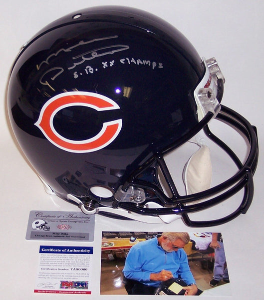 Mike Ditka Autographed Hand Chicago Bears Full Size Authentic Helmet - PSA/DNA