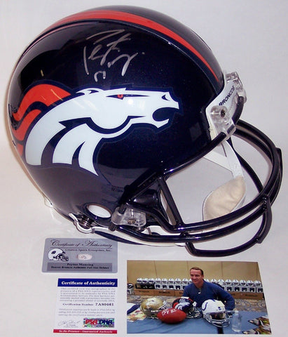 Peyton Manning Autographed Hand Signed Denver Broncos Full Size Authentic Helmet - PSA/DNA