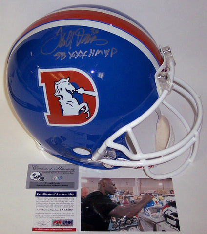Terrell Davis Autographed Hand Signed Denver Broncos Throwback Authentic Helmet - PSA/DNA
