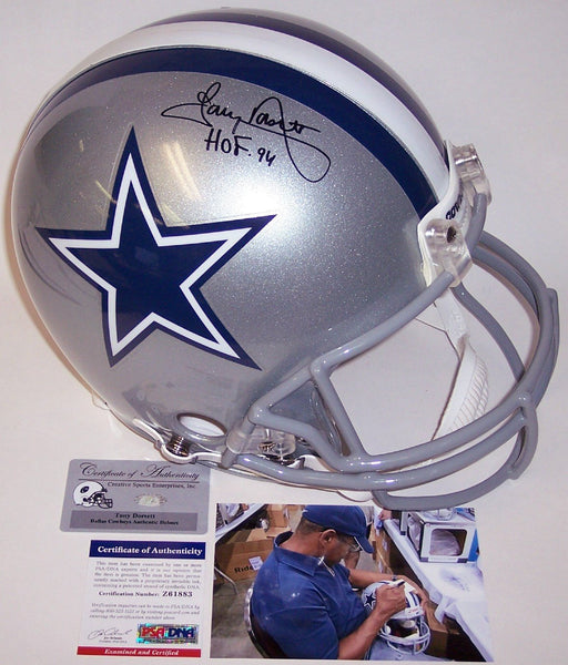 Tony Dorsett Autographed Hand Signed Dallas Cowboys Authentic Helmet - PSA/DNA