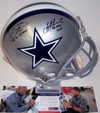 Emmitt Smith & Troy Aikman Autographed Hand Signed Dallas Cowboys Authentic Helmet - PSA/DNA
