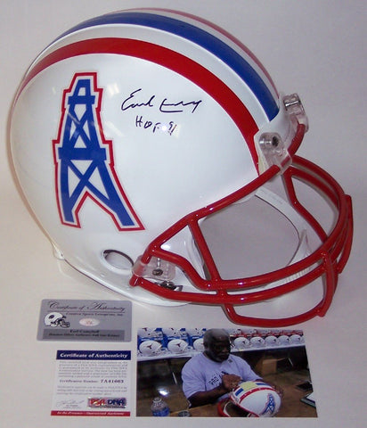 Earl Campbell Autographed Hand Signed Houston Oilers Authentic Helmet - PSA/DNA