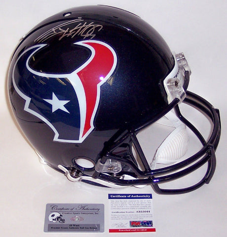 J.J. Watt Autographed Hand Signed Houston Texans Full Size Authentic Helmet