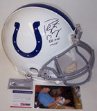 Peyton Manning Autographed Hand Signed Indianapolis Colts Full Size Authentic Helmet - PSA/DNA