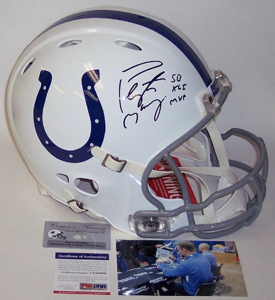 Peyton Manning Autographed Hand Signed Indianapolis Colts Full Size Authentic Revolution Helmet - PSA/DNA