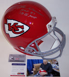 Len Dawson Autographed Hand Signed Kansas City Chiefs Throwback Full Size Authentic Helmet - PSA/DNA
