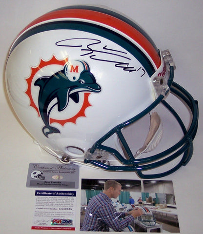 Ryan Tannehill Autographed Hand Signed Miami Dolphins Throwback Authentic Helmet - PSA/DNA