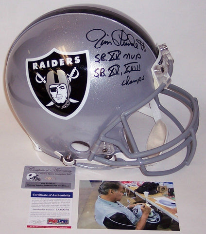 Jim Plunkett Autographed Hand Signed Los Angeles Raiders Full Size Authentic Helmet - PSA/DNA