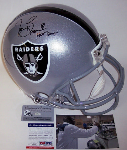 Tim Brown Autographed Hand Signed Oakland Raiders Authentic Helmet - PSA/DNA