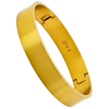 BTiff Wide Matte Finished Bangle Bracelet Gold, Black, Steel, Small, Med, Large