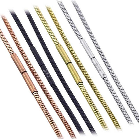 B.Tiff Coil Chain Necklace Silver, Rose Gold, Black, Gold, 16 - 18 - 20 - 22 - 26 inch