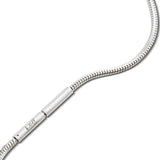 B.Tiff BTiff Soft Matte Coil Necklace SIlver, Black, 18 - 22 - 26 inches