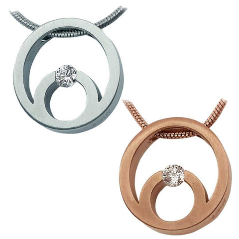 BTiff Signity Star Brighter than Diamond Tension Set Steel Komenco Pendant