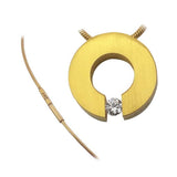 BTiff Signity Star Brighter than Diamond Tension Set Stain Steel Malfini Pendant