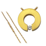 BTiff Signity Star Brighter than Diamond Tension Set Stain Steel Malfini Pendant
