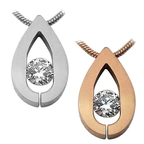 BTiff Signity Star Brighter than Diamond Tension Set Stainles Steel Pendant