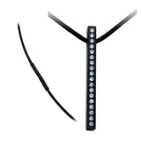 B.Tiff Signity Star Brighter than Diamond Tension Set Stainles Steel Bar Pendant