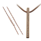 B.Tiff Signity Star Brighter than Diamond Tension Set Stainles Steel Bar Pendant