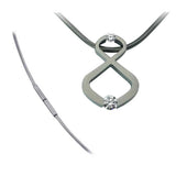 B.Tiff Signity Star Brighter than Diamond Tension Set Steel Infinite Pendant