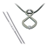 B.Tiff Signity Star Brighter than Diamond Tension Set Steel Infinite Pendant