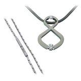 B.Tiff Signity Star Brighter than Diamond Tension Set Steel Infinite Pendant
