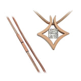 BTiff Signity Star Brighter than Diamond Steel Tension Set Natal Pendant