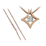 BTiff Signity Star Brighter than Diamond Steel Tension Set Natal Pendant