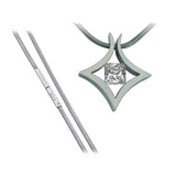 BTiff Signity Star Brighter than Diamond Steel Tension Set Natal Pendant