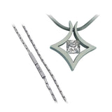 BTiff Signity Star Brighter than Diamond Steel Tension Set Natal Pendant