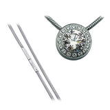 BTiff Signity Star Brighter than Diamond Tension Set Stain Steel Aureolo Pendant