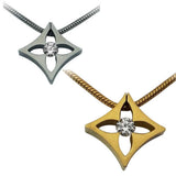 B.Tiff Signity Star Brighter than Diamond Tension Set Steel Floro Pendant 138