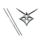 B.Tiff Signity Star Brighter than Diamond Tension Set Steel Floro Pendant 138