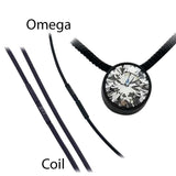 BTiff Signity Star Brighter than Diamond Tension Set Steel Solitaire Pendant