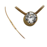 BTiff Signity Star Brighter than Diamond Tension Set Steel Solitaire Pendant